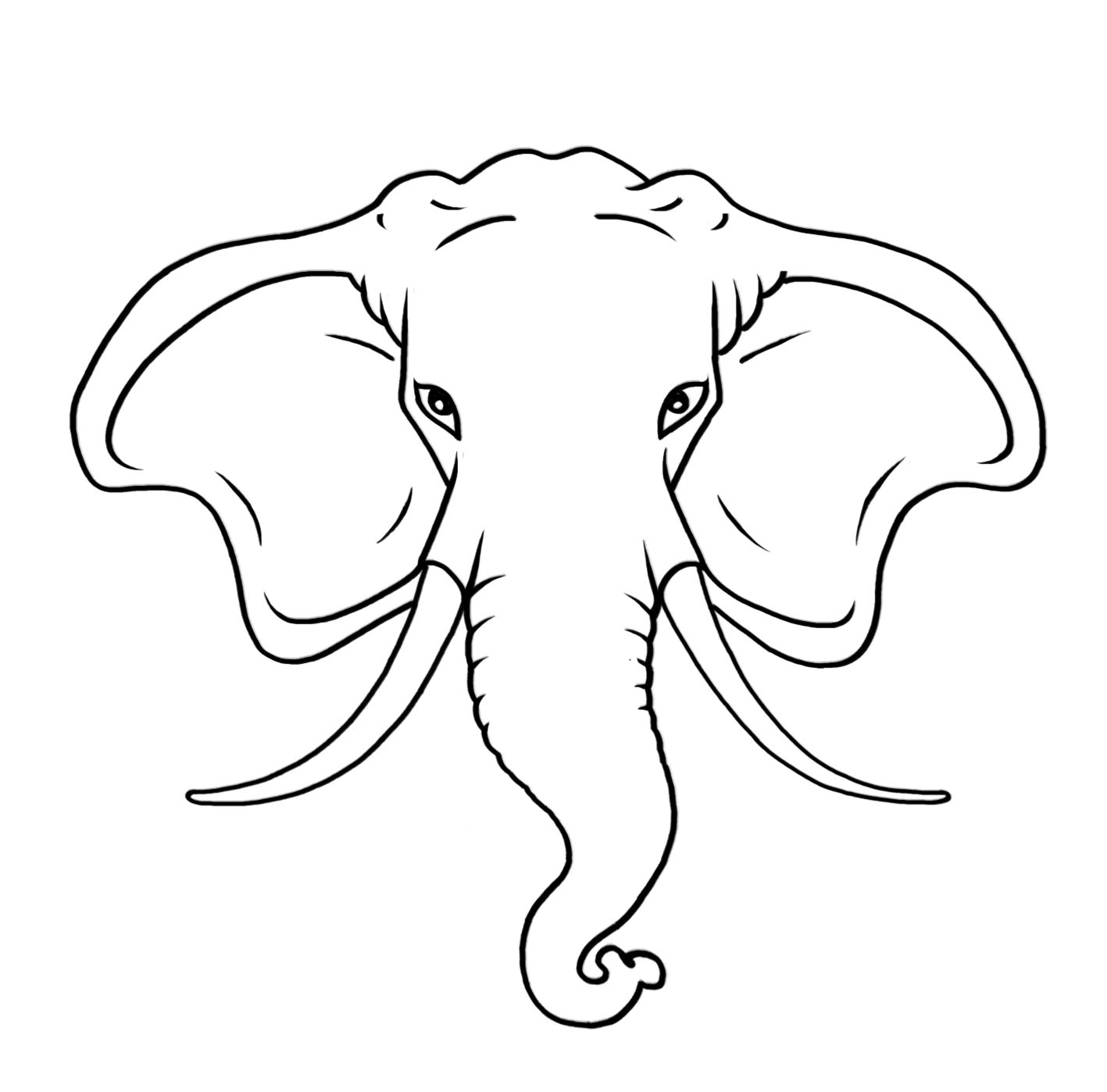 Elephant Head Clipart