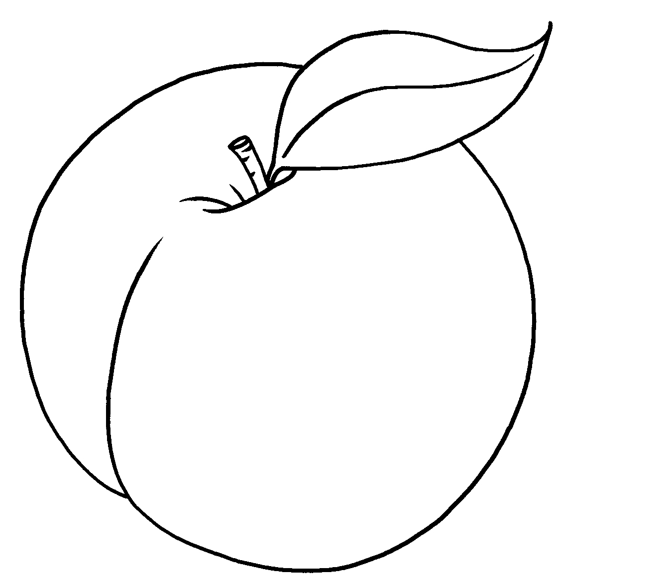 Peach Cartoon Clipart