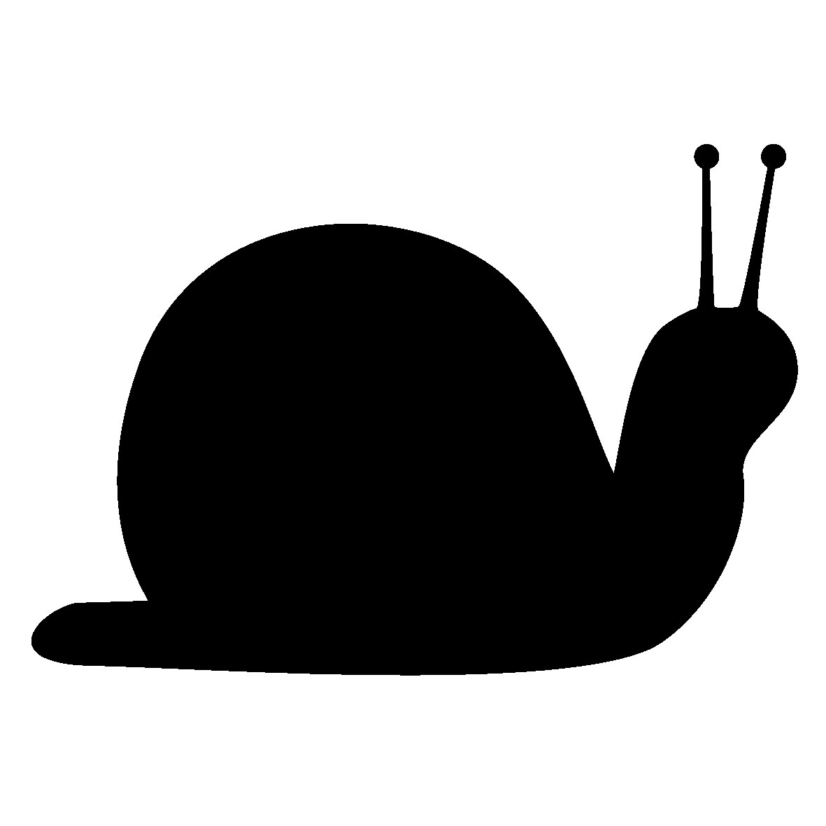 snail silhouette clipart