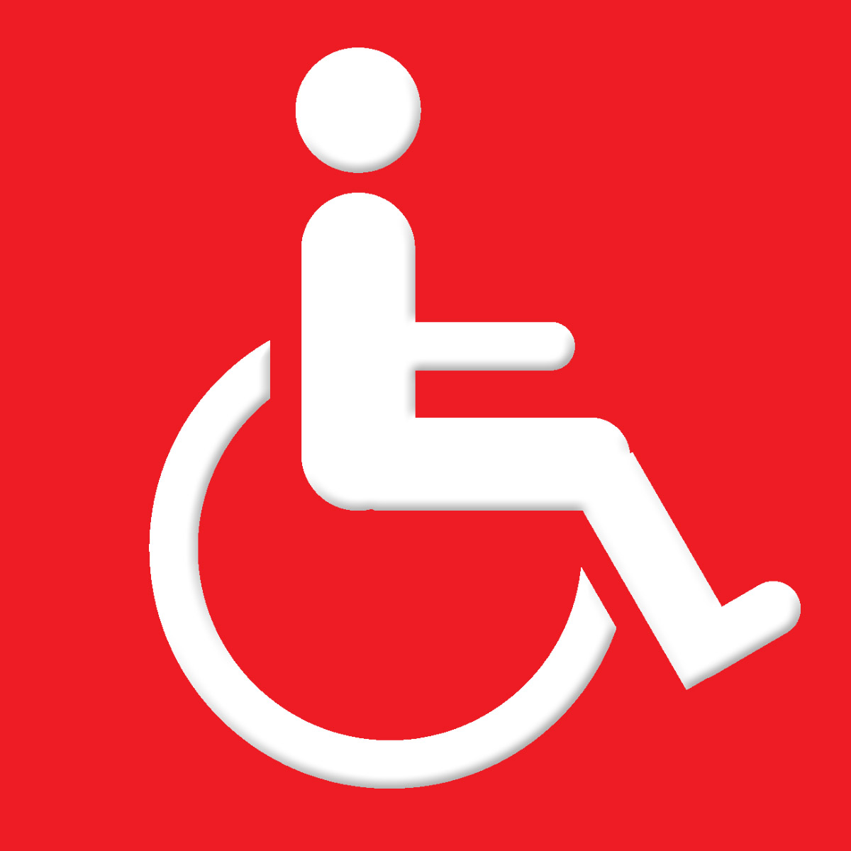 wheelchair icon red