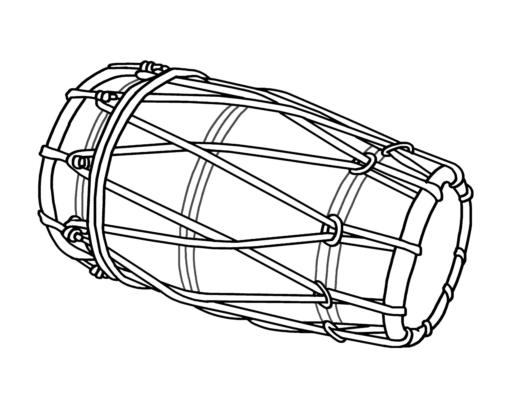 dholak clipart drawing illustration picture free download