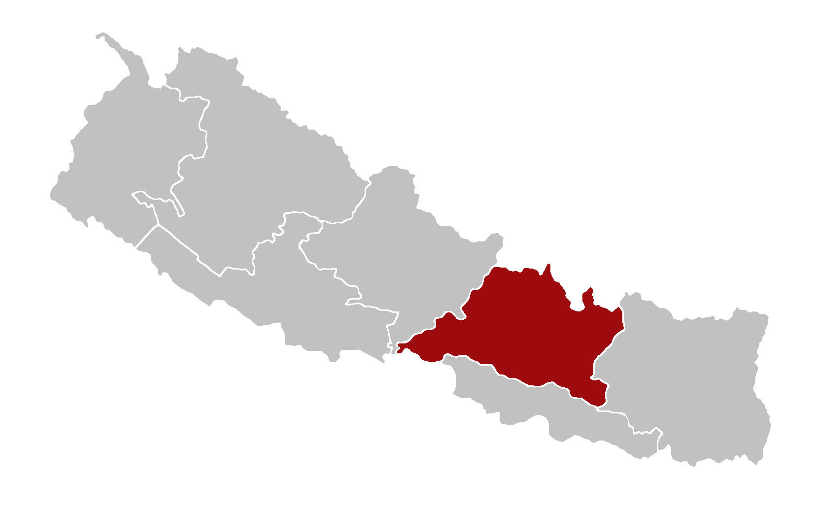 Bagmati Pradesh map of Nepal.