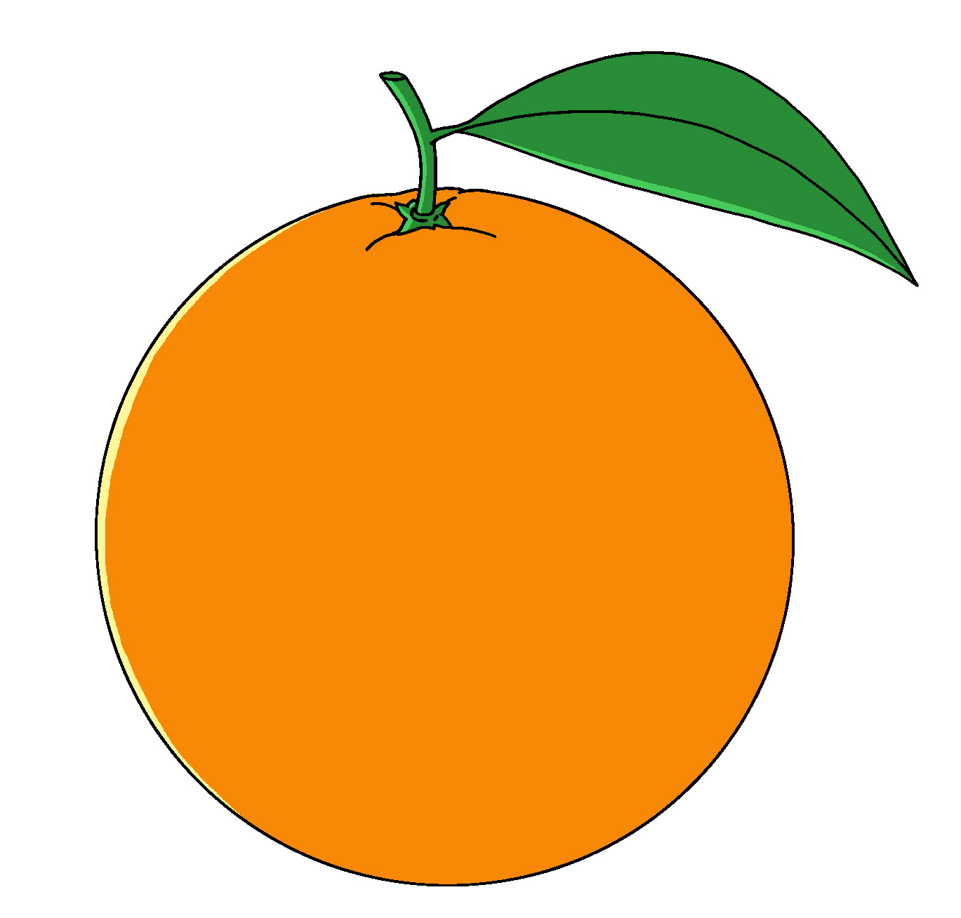 Junar Orange clipart illustration drawing picture