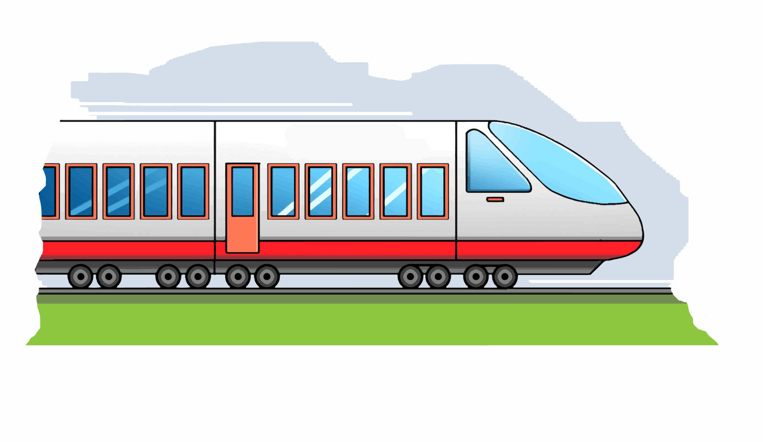 train clipart illustration drawing picture