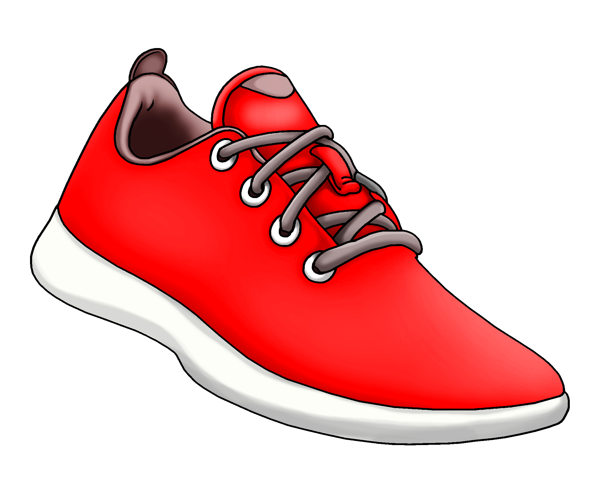 red shoe clipart