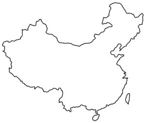 Map of china outline | Clipart Nepal