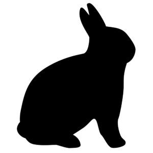 Rabbit silhouette clipart | Clipart Nepal