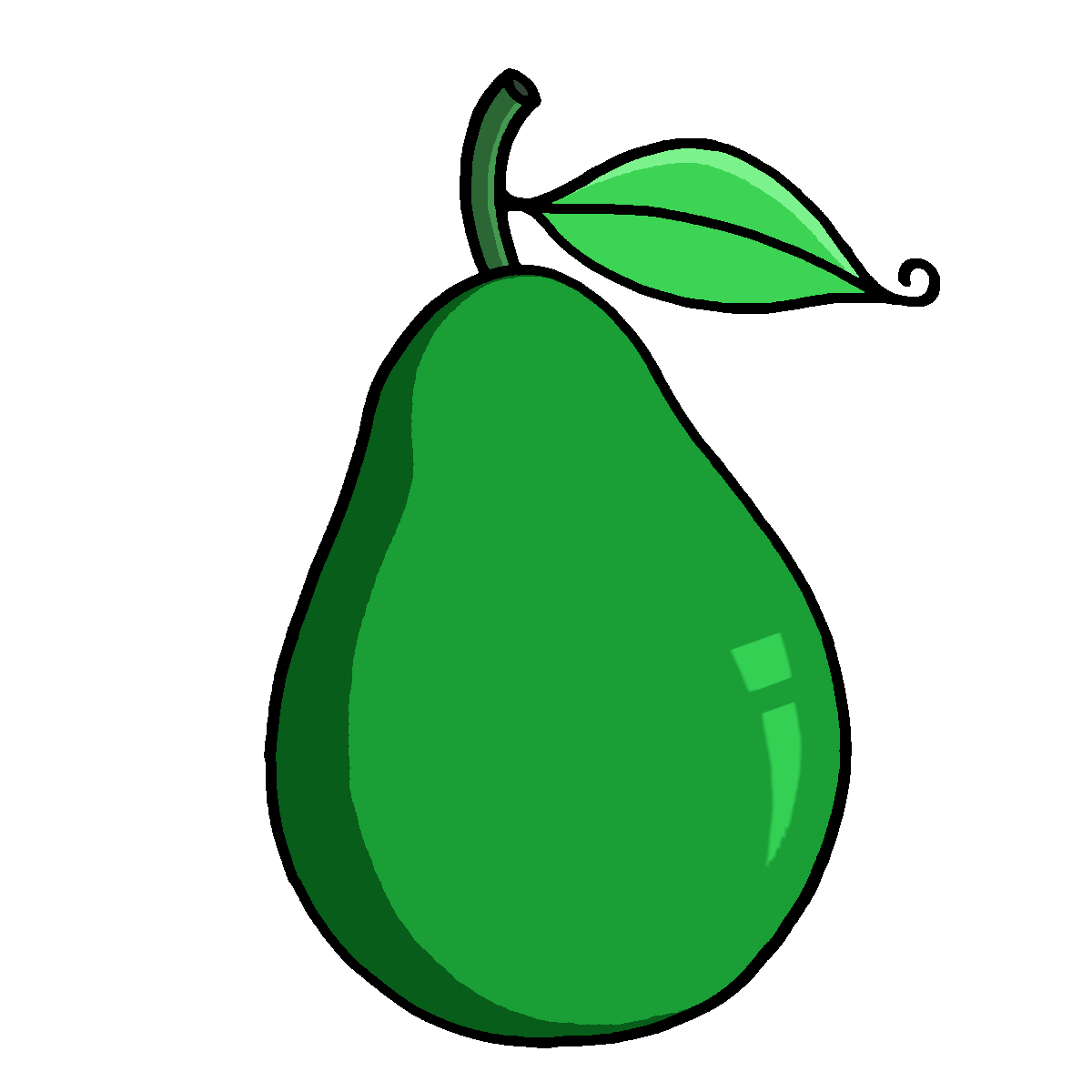 avocado clipart picture