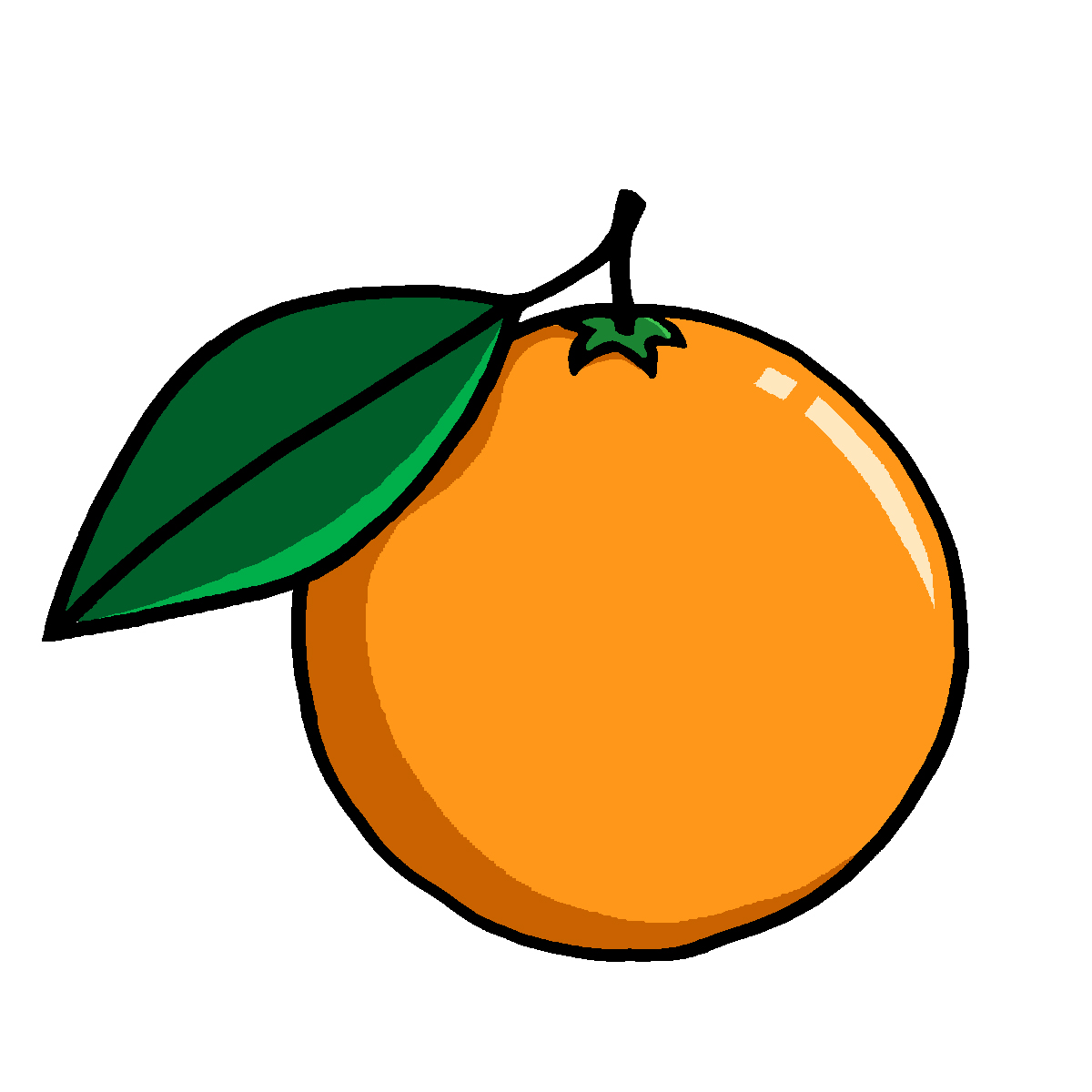 orange clipart picture