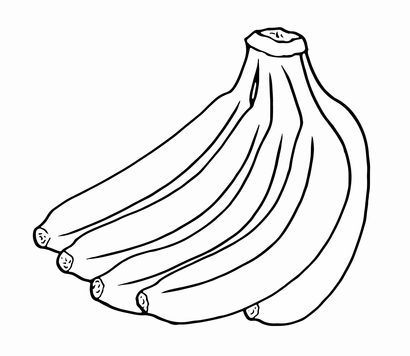 banana outline clipart drawing