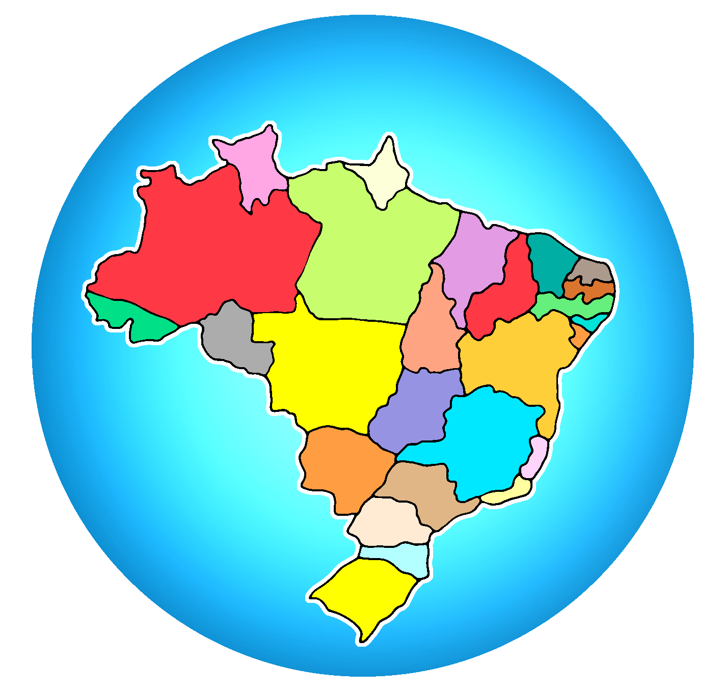 Map of Brazil PNG, Brazil map free download,
