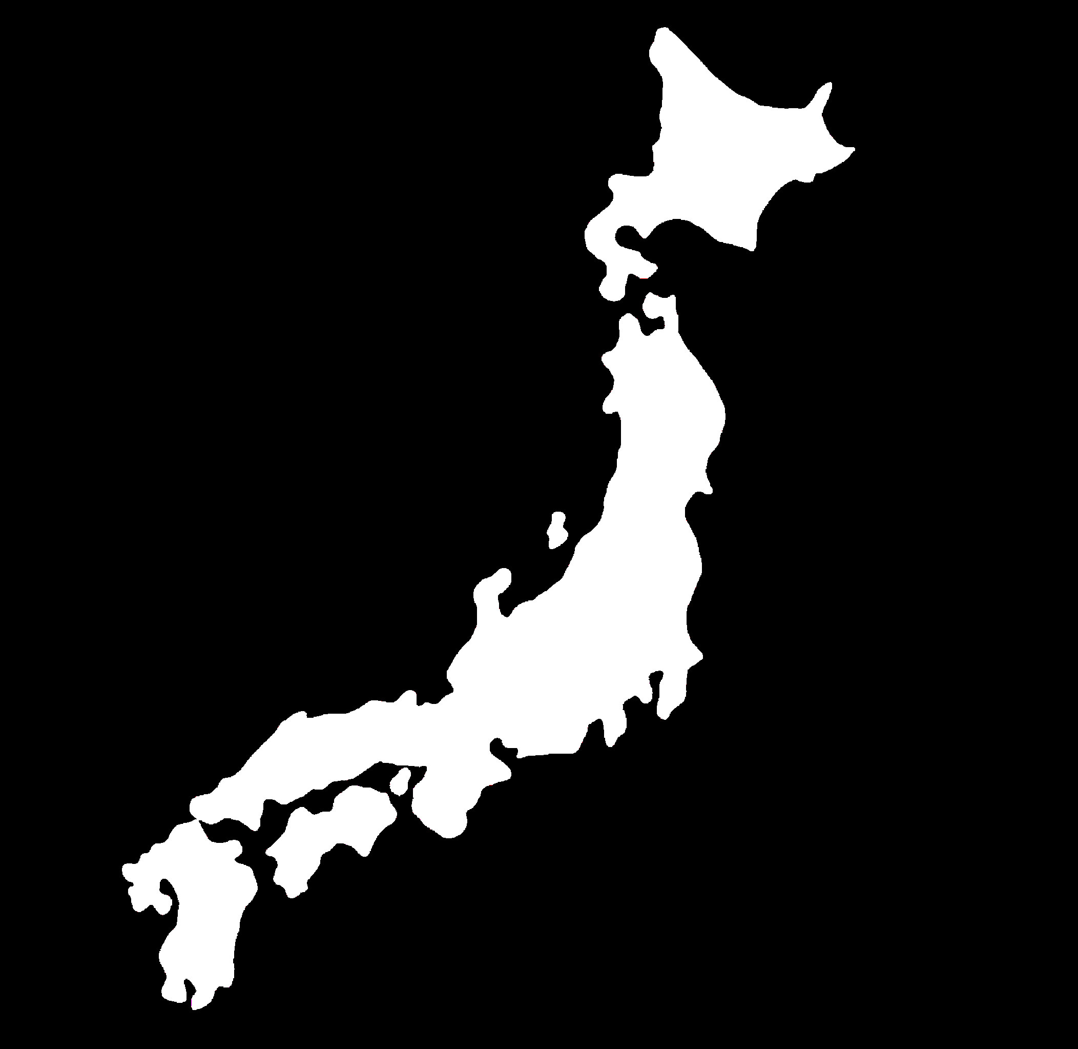 Map of Japan silhouette free download Japan map silhouette