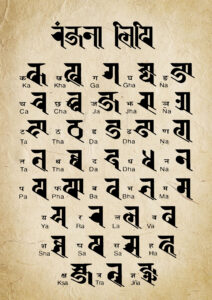 Ranjana Lipi. Ranjana Alphabets. Newari Language | Clipart Nepal