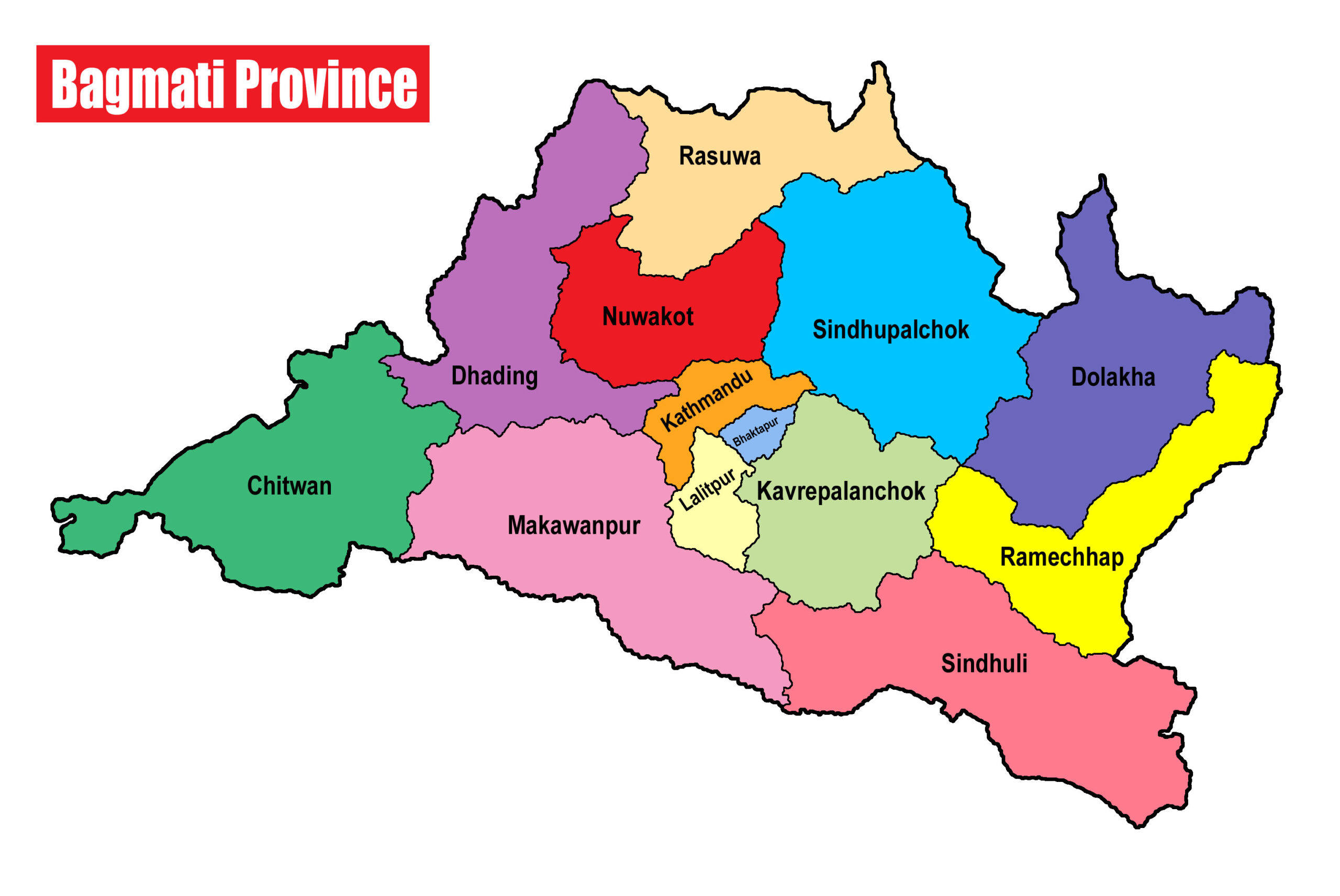 Map Of Bagmati Province Nepal Clipart Nepal