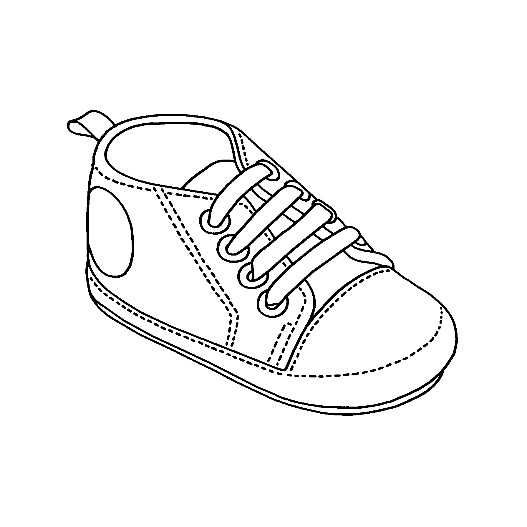 Baby shoe outline clipart | Clipart Nepal