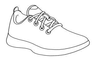 Shoe outline clipart drawing | Clipart Nepal