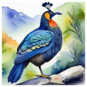 Himalayan Monal Bird danfe chari | Clipart Nepal