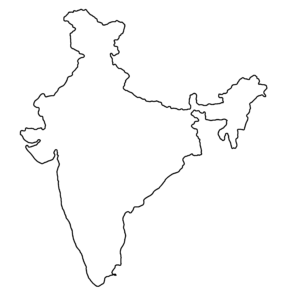 Map of India outline PNG. Outline map of India PNG. | Clipart Nepal