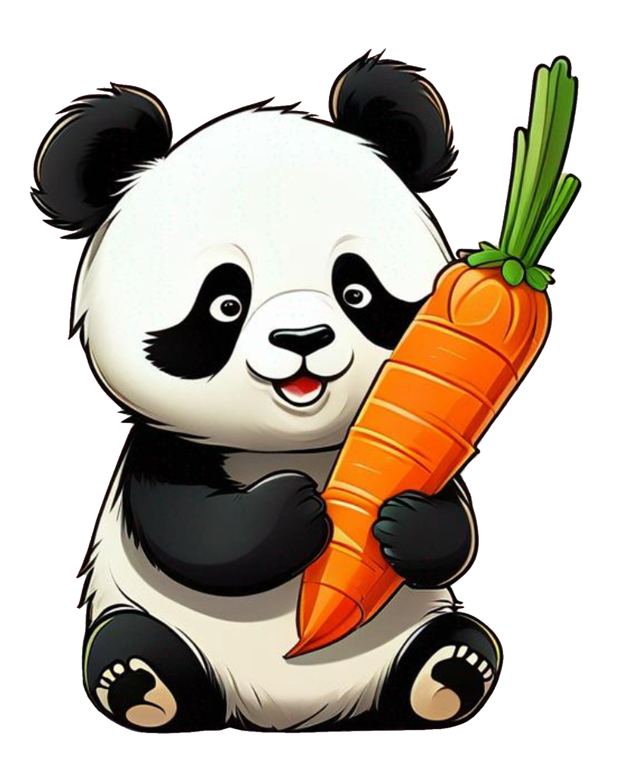 Panda clipart drawing
