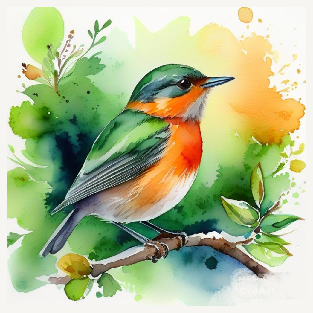 Robin bird drawing sketch clipart illustration dhobi chara