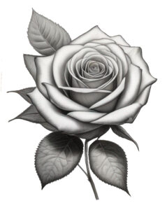 Rose sketch clipart drawing illustration | Clipart Nepal