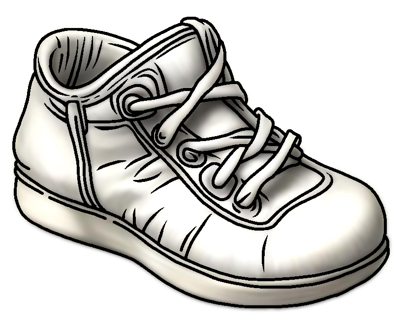 Shoe clipart drawing sketch picture