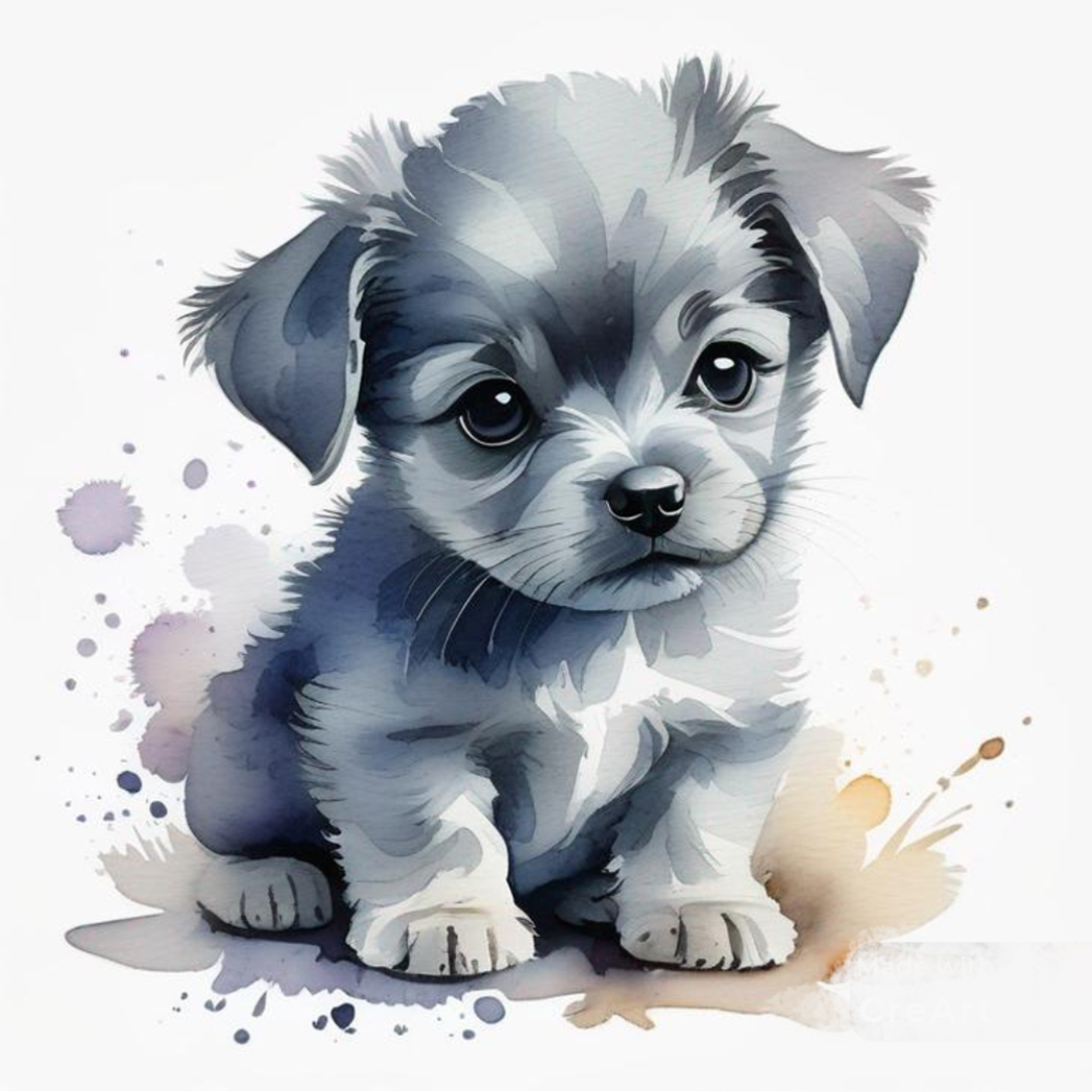 cute puppy clipart drawing sketch