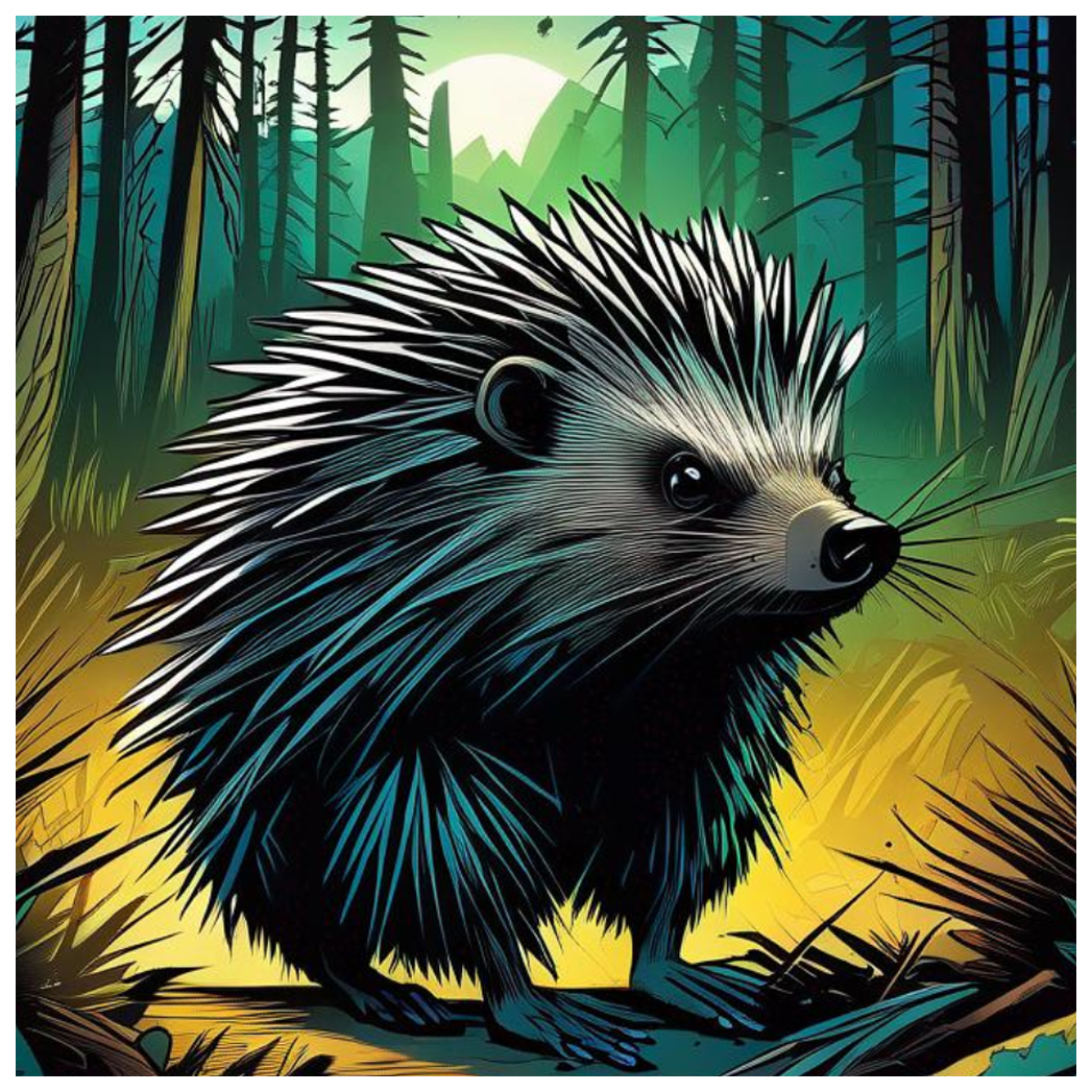 porcupine illustration drawing sketch clipart